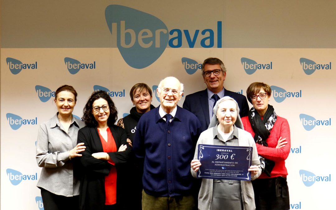 Iberaval dona 300 euros a la causa solidaria de la Hermana Gloria, colaboradora del Banco de Alimentos de Valladolid