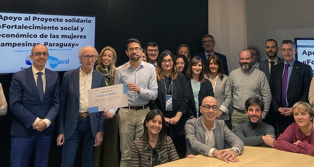 Iberaval y sus empleados donan 2.100 euros a un proyecto solidario de Manos Unidas en Castilla y León