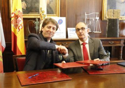 El Ayuntamiento de Soria e Iberaval apoyan la actividad empresarial y hacen frente a la crisis del COVID-19