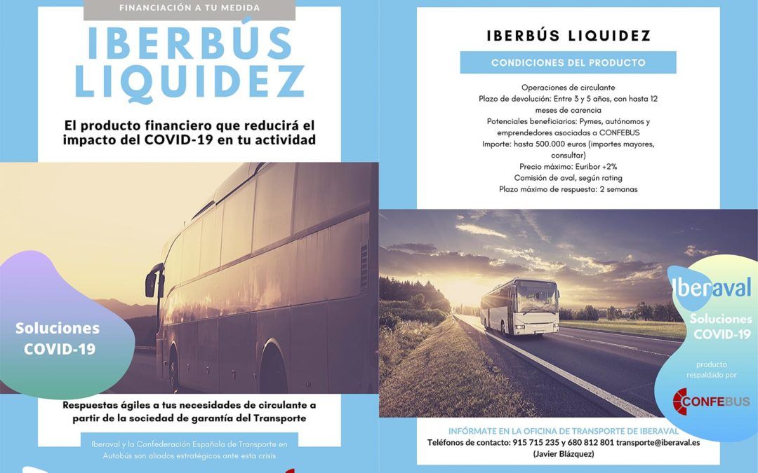 Iberaval y CONFEBUS canalizan liquidez al transporte en autobús durante la crisis del COVID-19