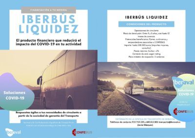 Iberaval y CONFEBUS canalizan liquidez al transporte en autobús durante la crisis del COVID-19