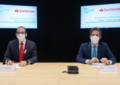 Iberaval y Santander facilitarán 100 millones de euros a las pymes para paliar los efectos de la crisis que ha provocado la pandemia del coronavirus