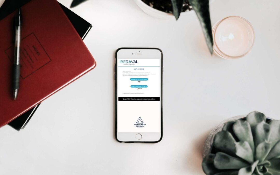 Iberaval se convierte en la primera sociedad de garantía de España en facilitar el alta de socio a través de pasarela de pago con bizum y TPV