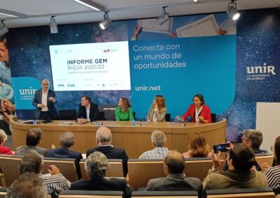 El ecosistema emprendedor se abre paso en la presentación del Informe GEM Rioja 2021-2022